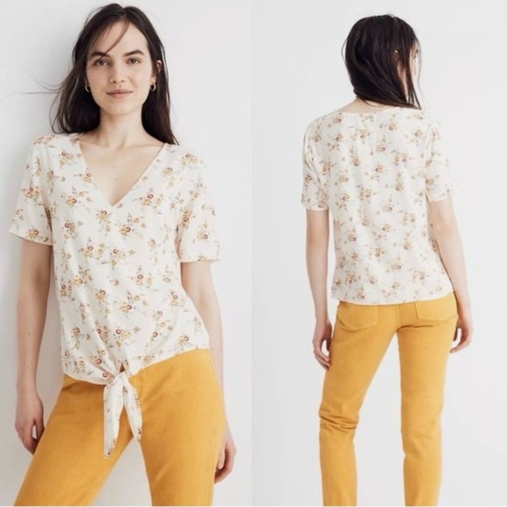 Madewell Floral Top